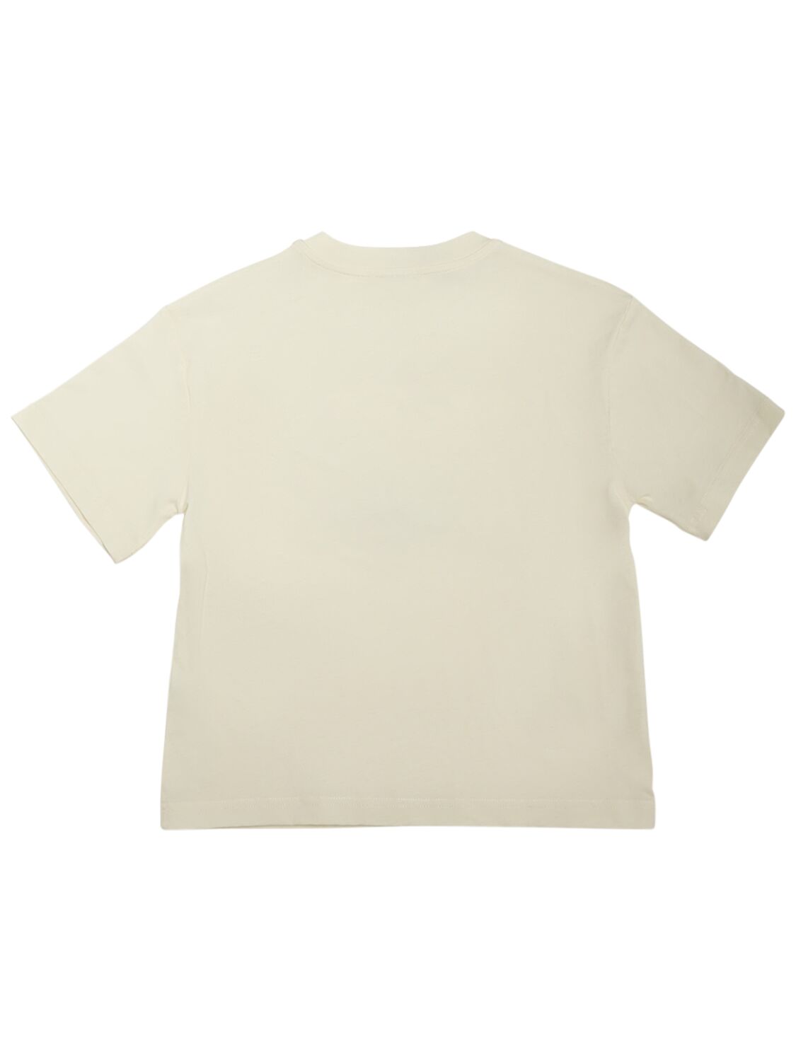 Shop Lanvin Printed Cotton Jersey T-shirt In Off White