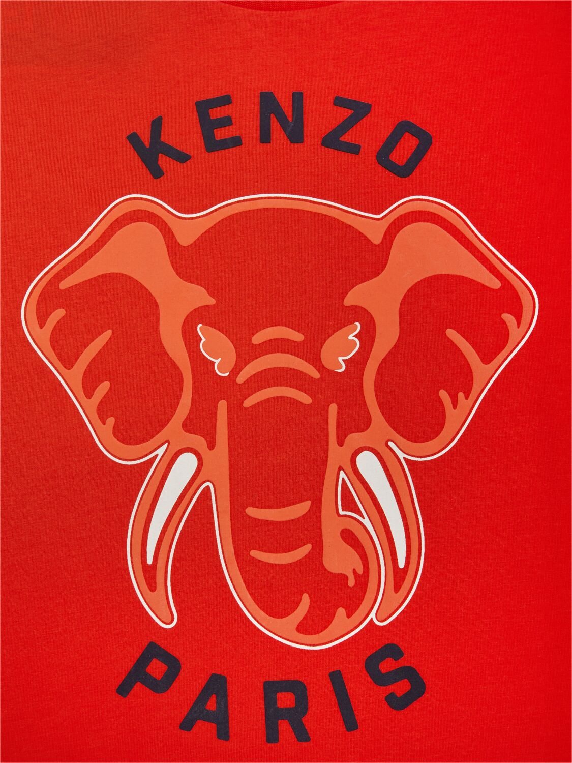 Shop Kenzo Cotton Jersey  T-shirt In Red