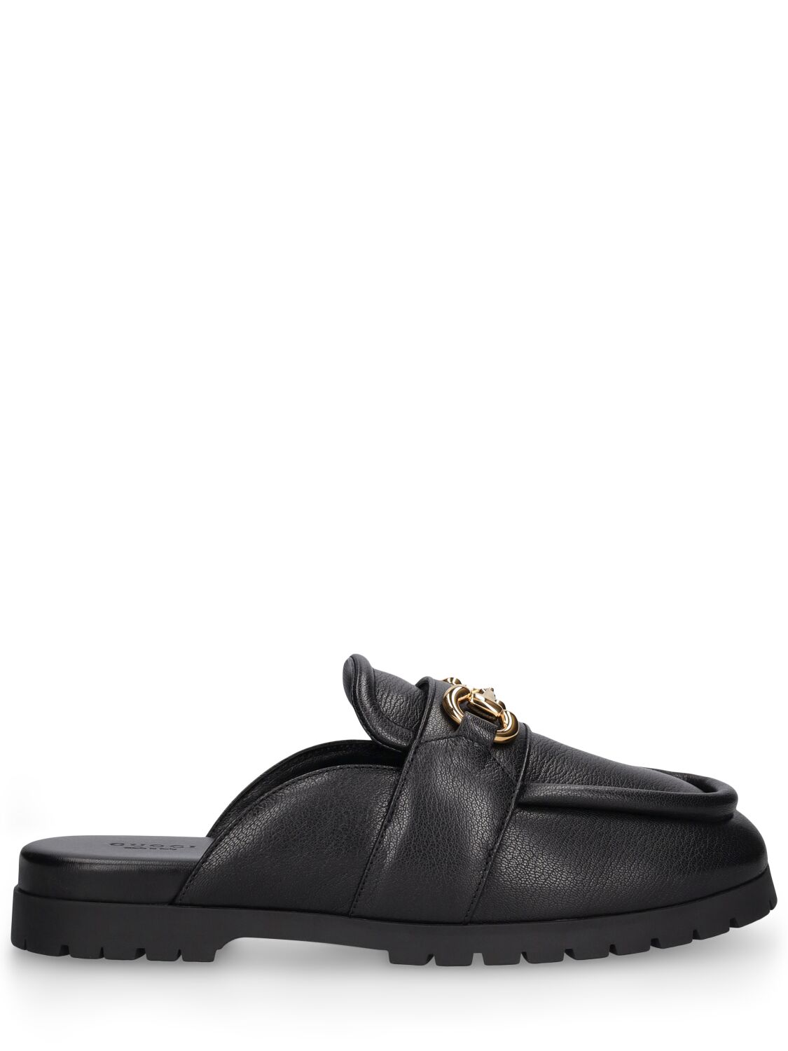 Gucci Airel Leather Mules In Black