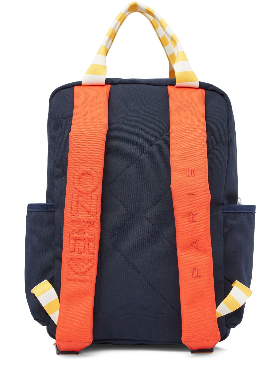 Shop Kenzo Logo Canvas Backpack In Multicolor