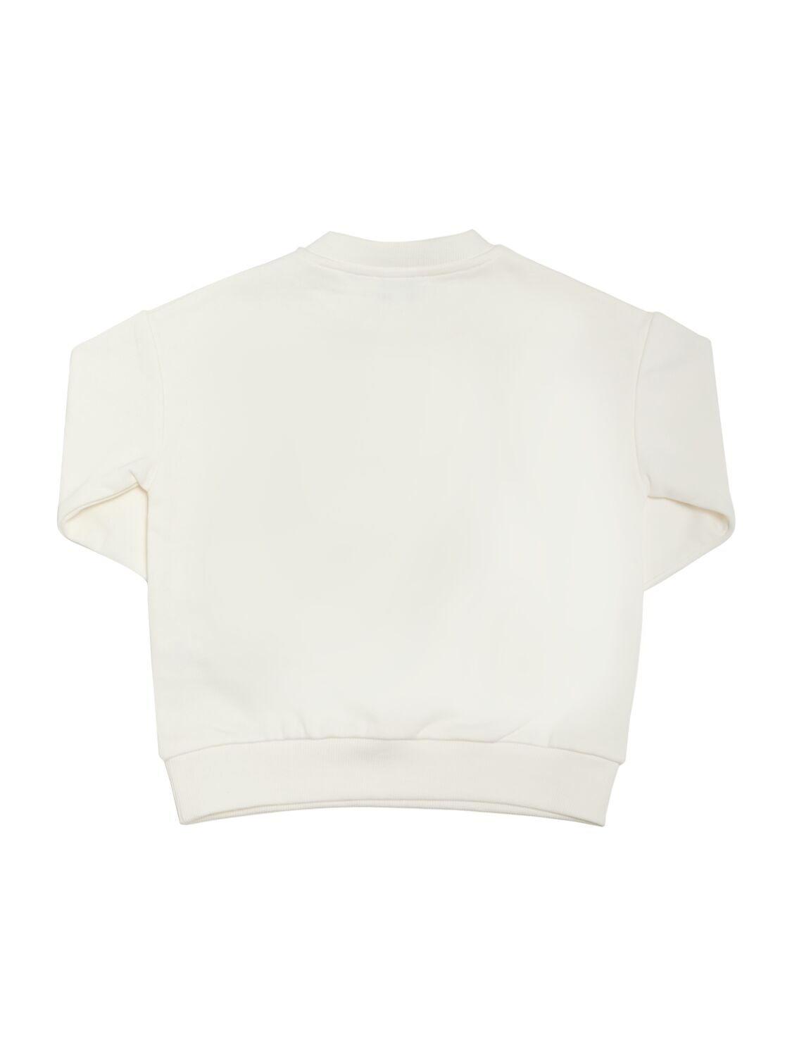 Shop Kenzo Cotton Crewneck Sweatshirt In Off-white