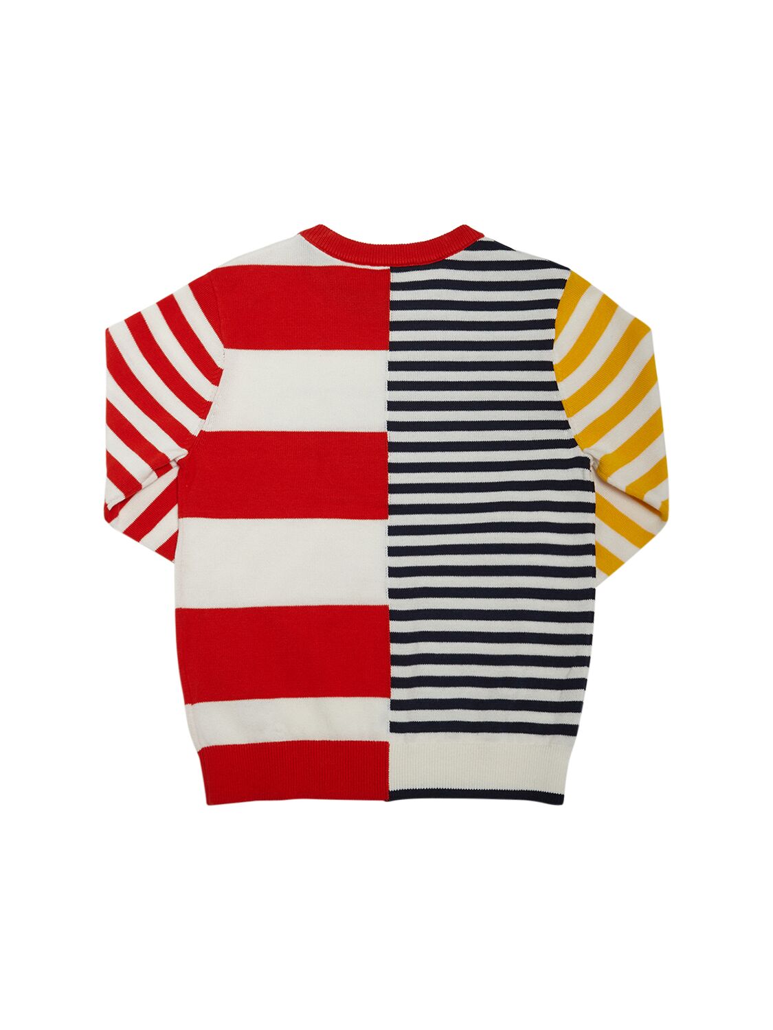 Shop Kenzo Organic Cotton Knitted Striped Sweater In Multicolor