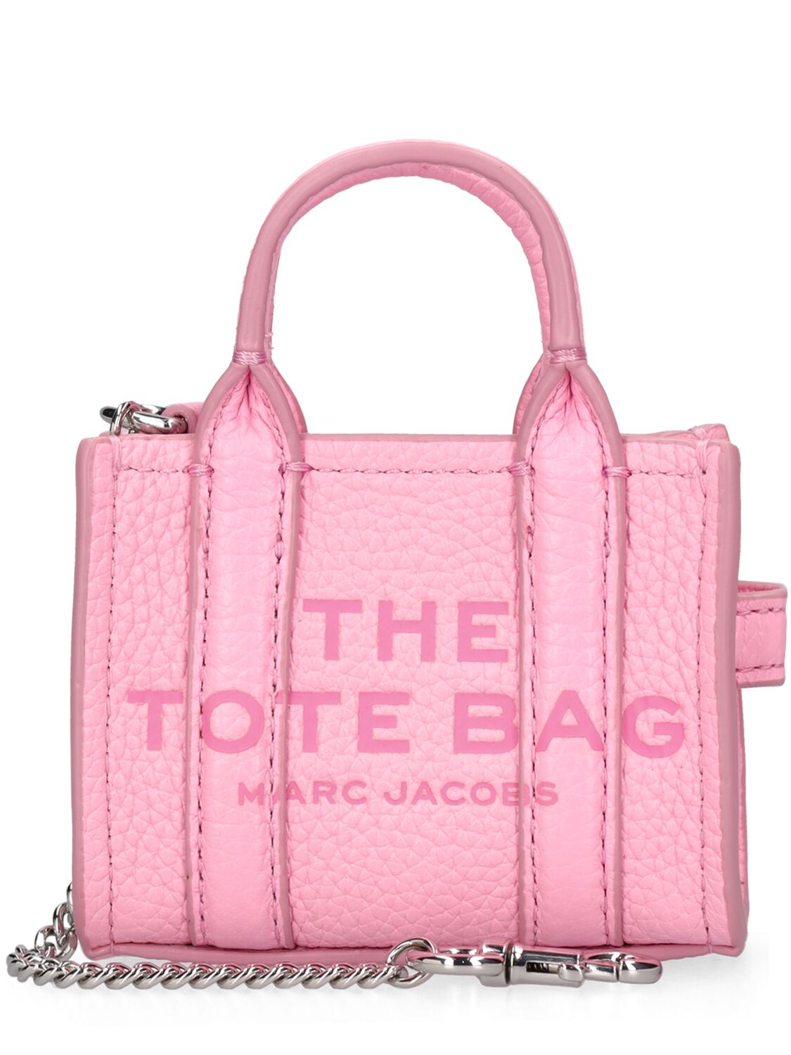 Marc Jacobs The Nano Tote Leather Bag In Fluro Candy