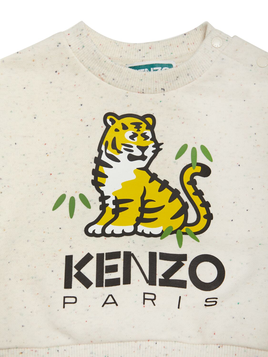 Shop Kenzo Cotton Blend Sweatshirt & Sweatpants In Beige