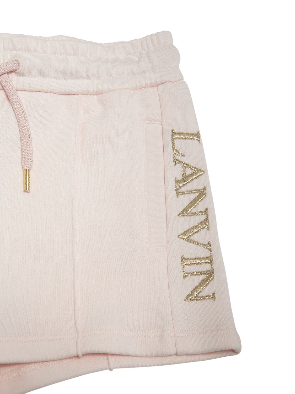 Shop Lanvin Organic Cotton Sweat Shorts In Pink