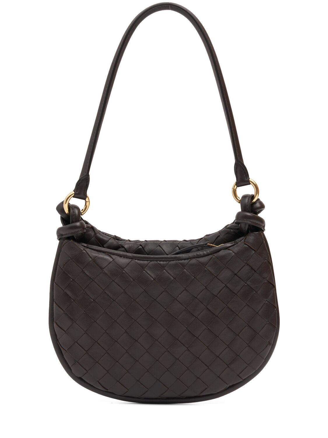 Shop Bottega Veneta Small Gemelli Leather Shoulder Bag In Fondant