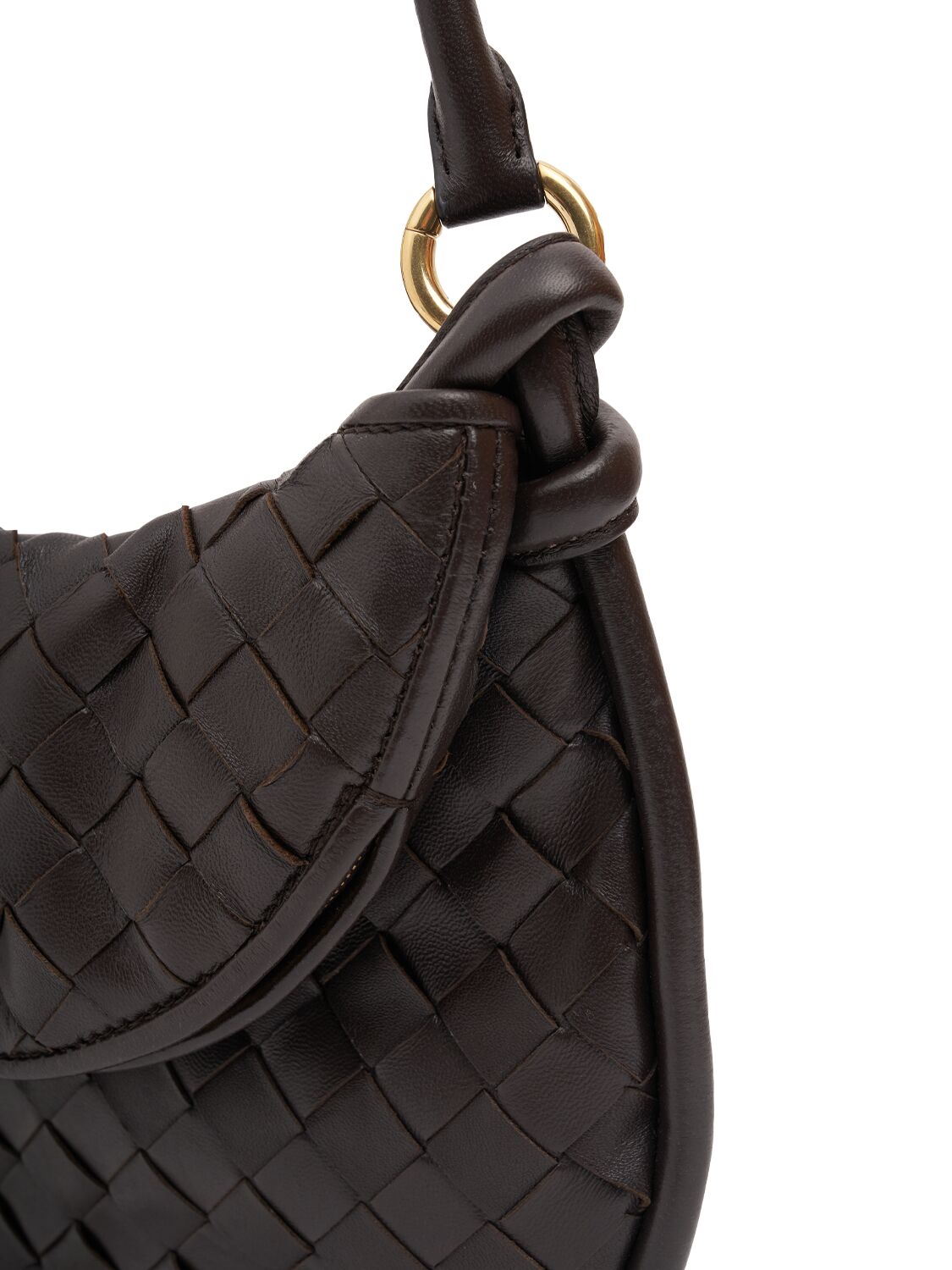 Shop Bottega Veneta Small Gemelli Leather Shoulder Bag In Fondant