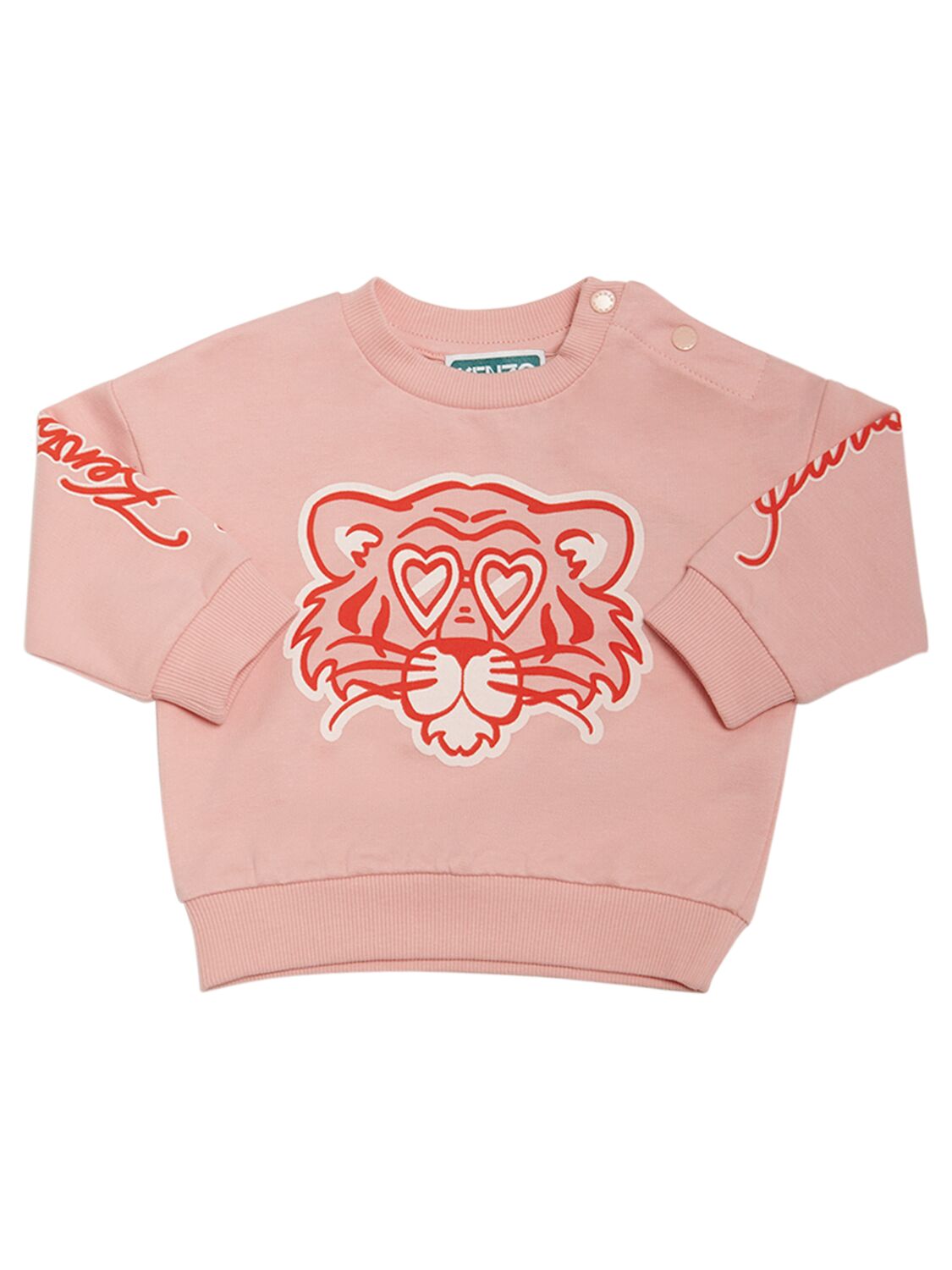 Kenzo Kids' Light Cotton Sweatshirt In Pink