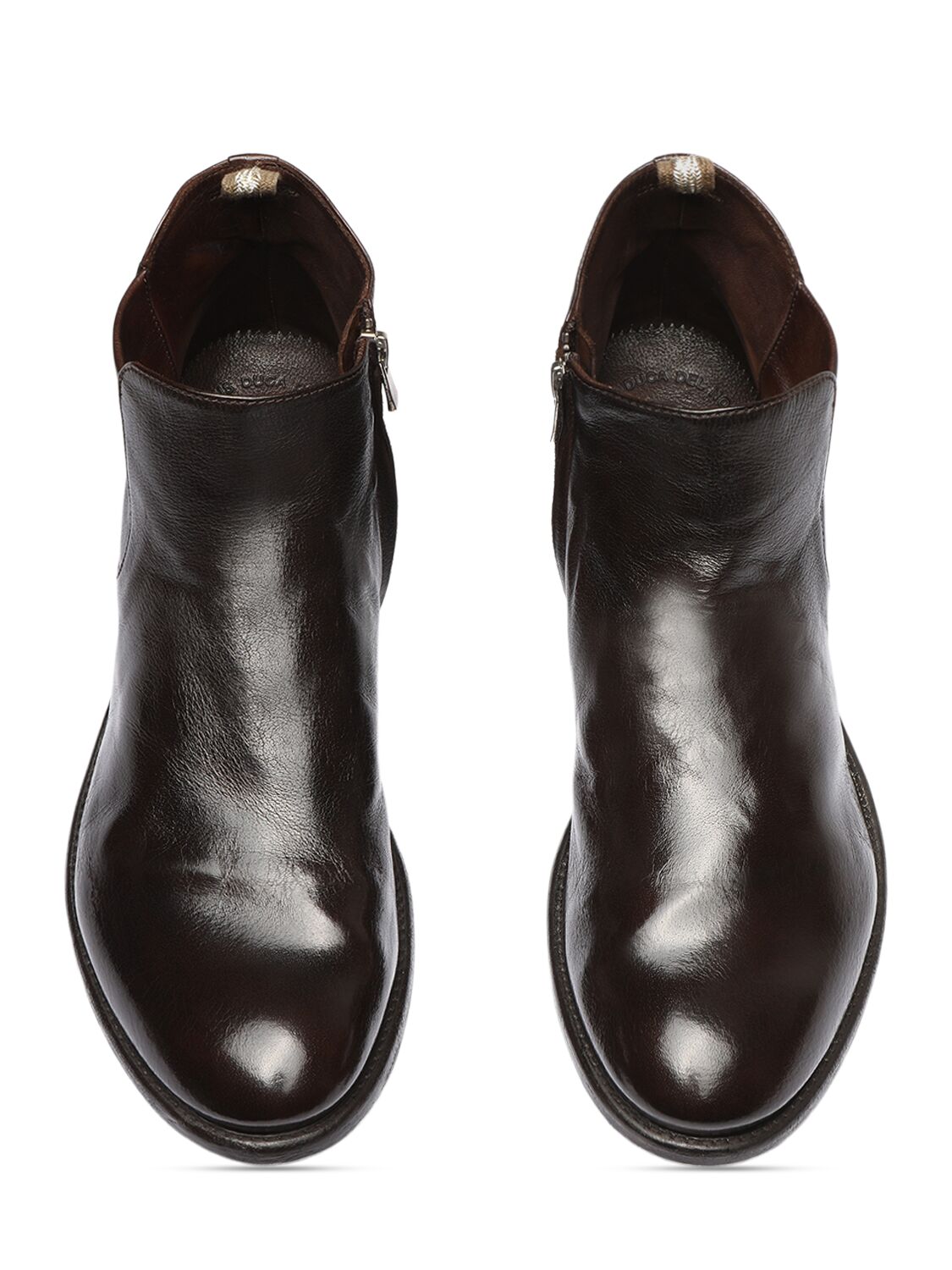 Shop Officine Creative Ingnis Leather Ankle Boots In Ebenholz