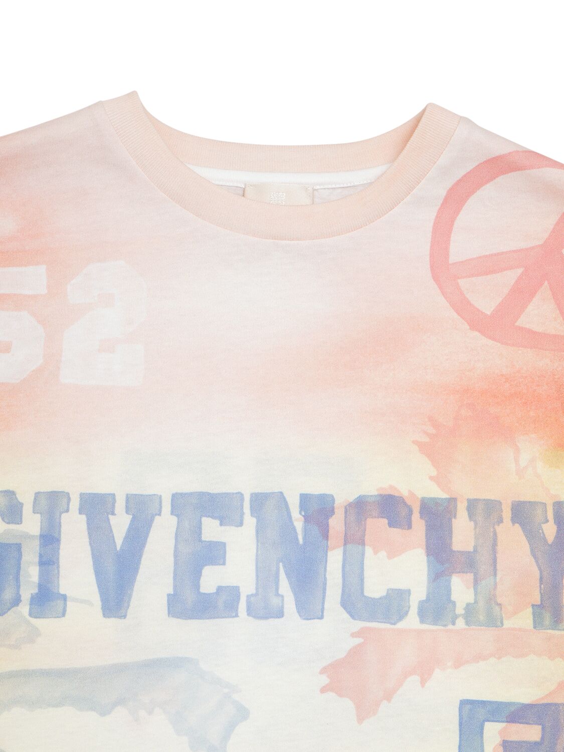 Shop Givenchy Printed Cotton Jersey T-shirt In Multicolor