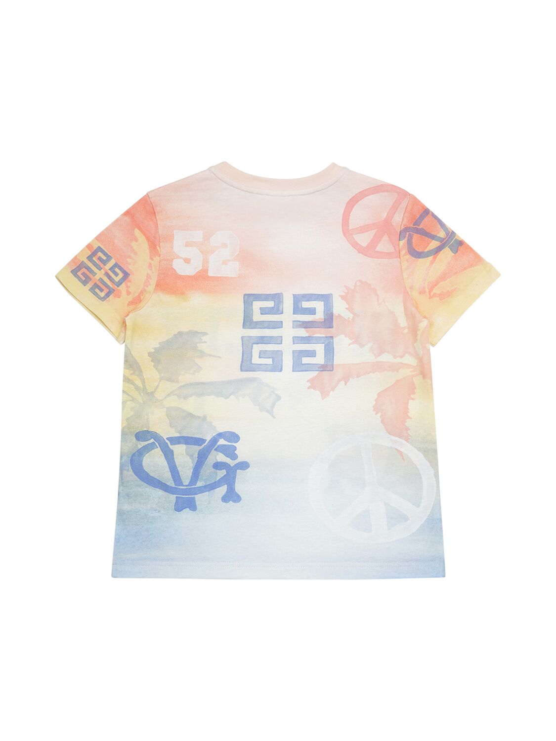 Shop Givenchy Printed Cotton Jersey T-shirt In Multicolor