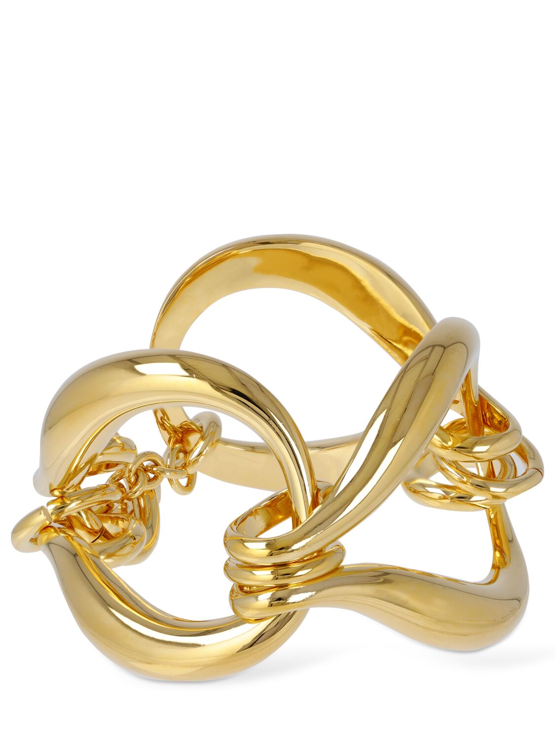 Oversize Brass Link Bracelet