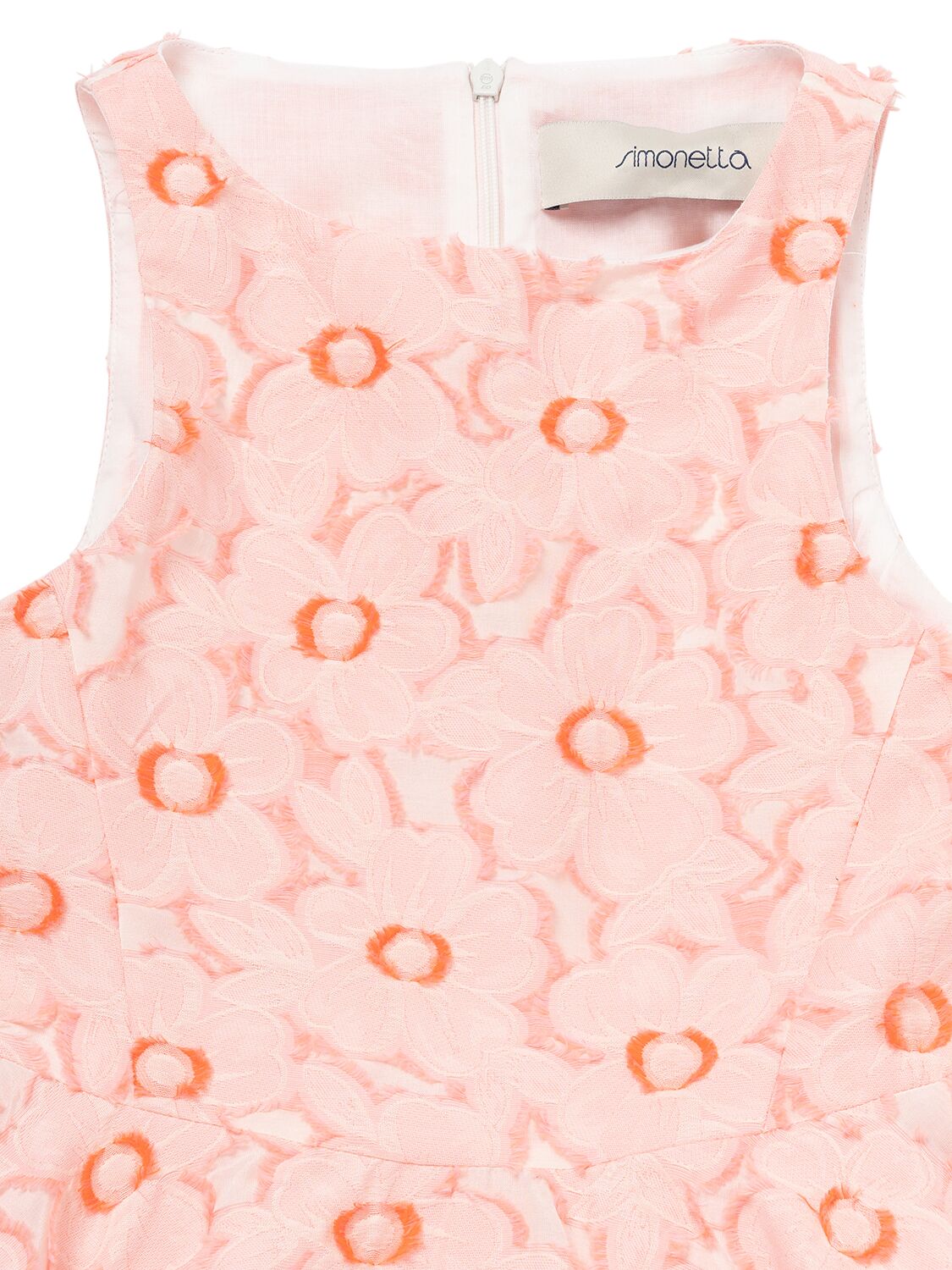 Shop Simonetta Fil Coupé Woven Dress In Pink