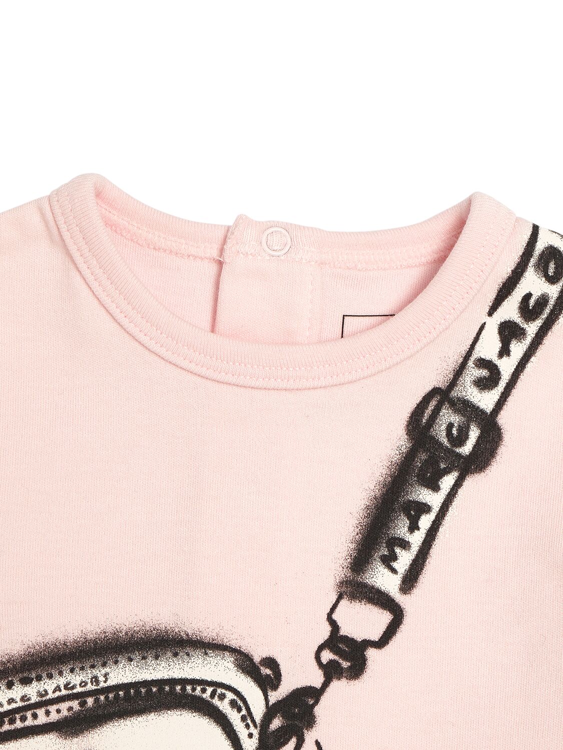 Shop Marc Jacobs Cotton Jersey T-shirt & Sweat Shorts In White,pink