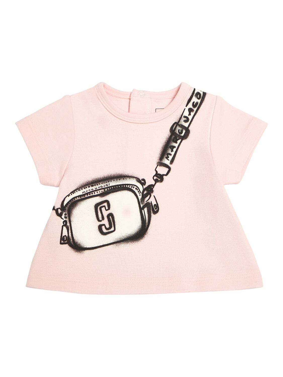 Shop Marc Jacobs Cotton Jersey T-shirt & Sweat Shorts In White,pink