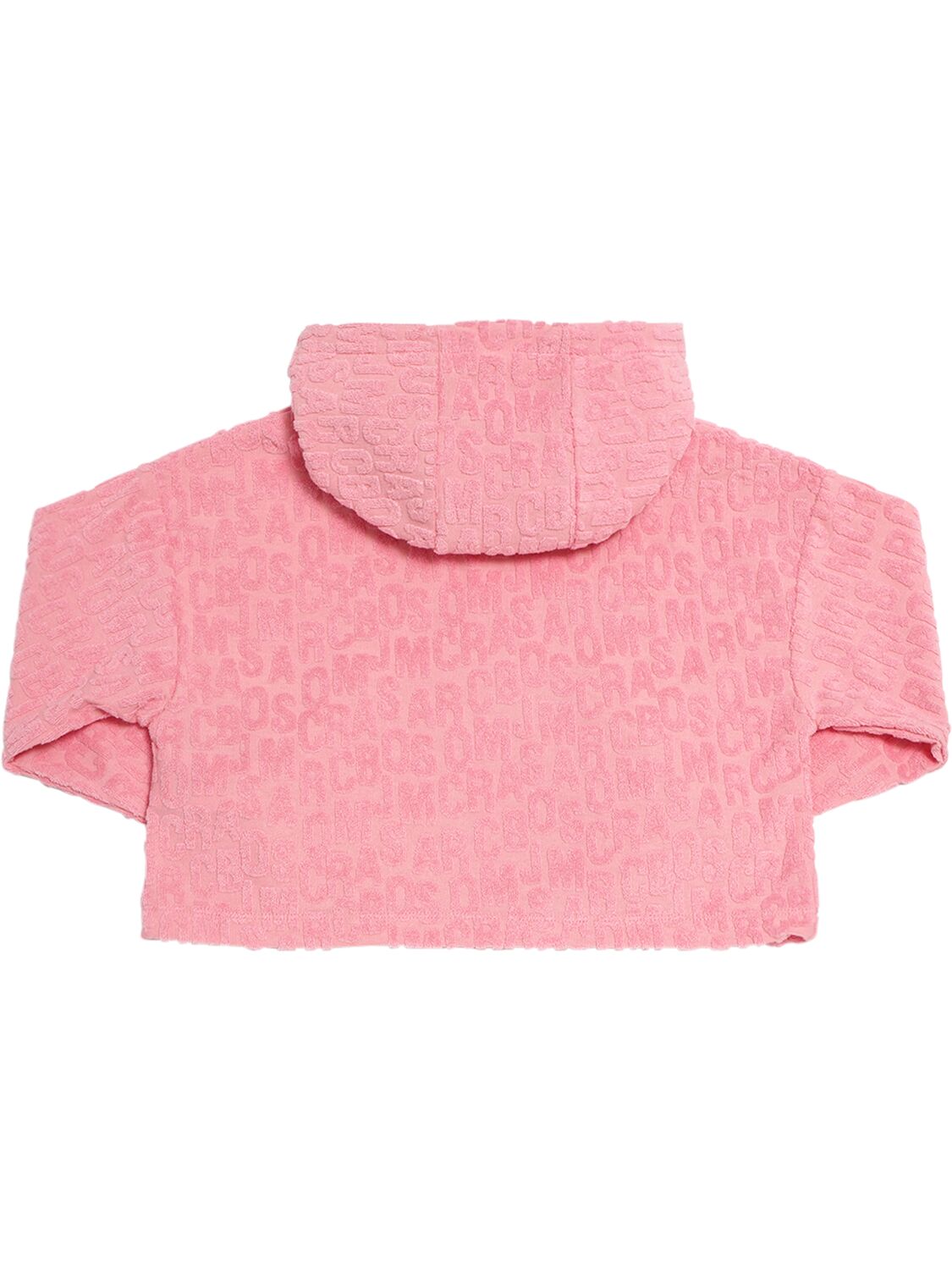 Shop Marc Jacobs Cotton Terry Hooded Sweatshirt In Pink