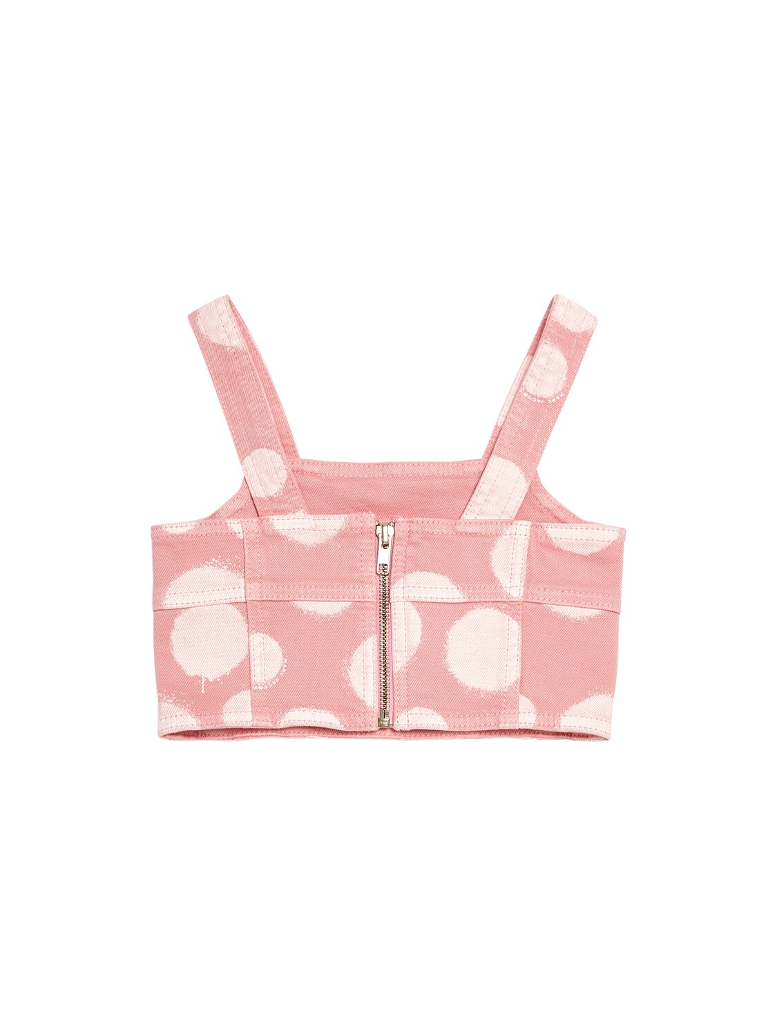 Shop Marc Jacobs Denim Cropped Top In Pink