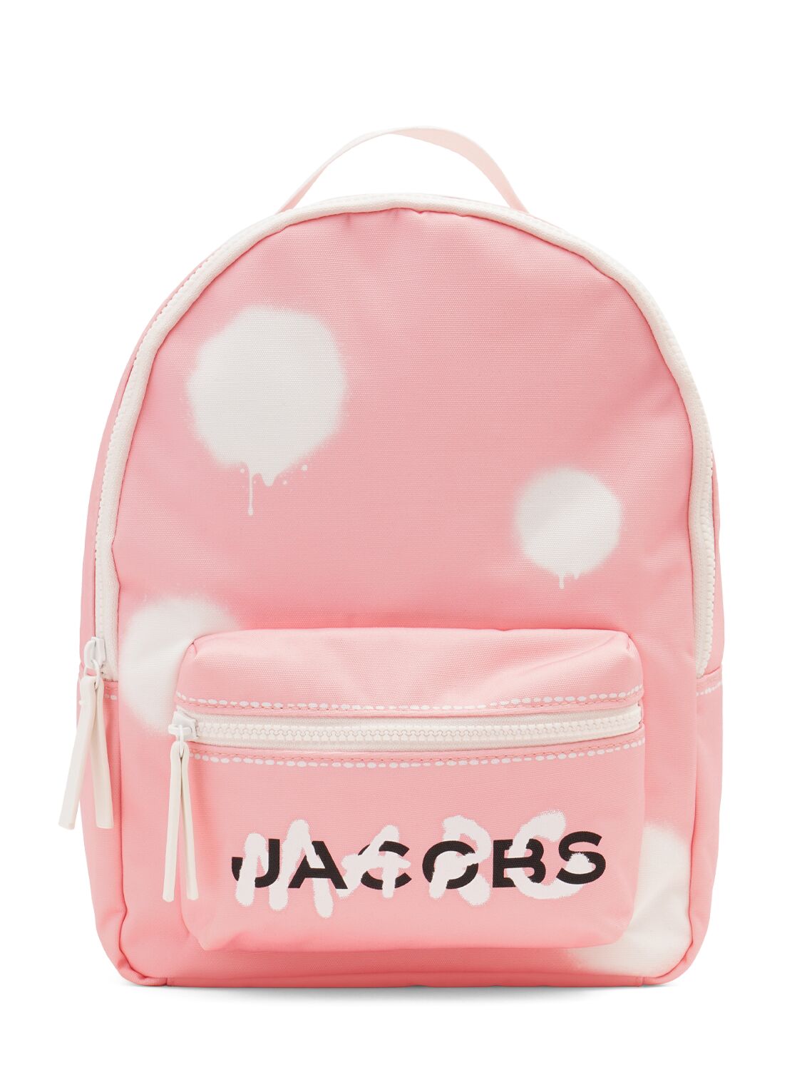 Marc Jacobs Kids' 印花尼龙帆布双肩包 In Pink