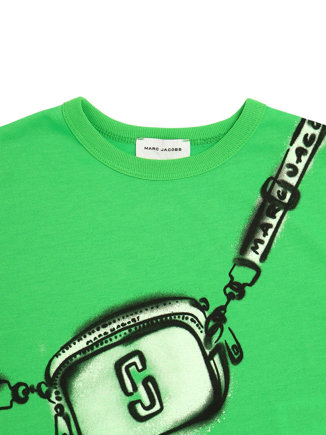 Shop Marc Jacobs Jersey Cropped T-shirt In Green