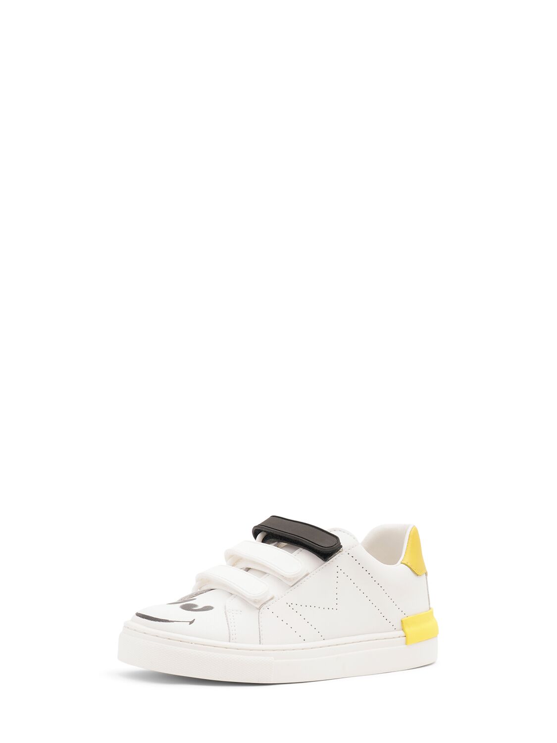 Shop Marc Jacobs Smileyworld Leather Sneakers In White