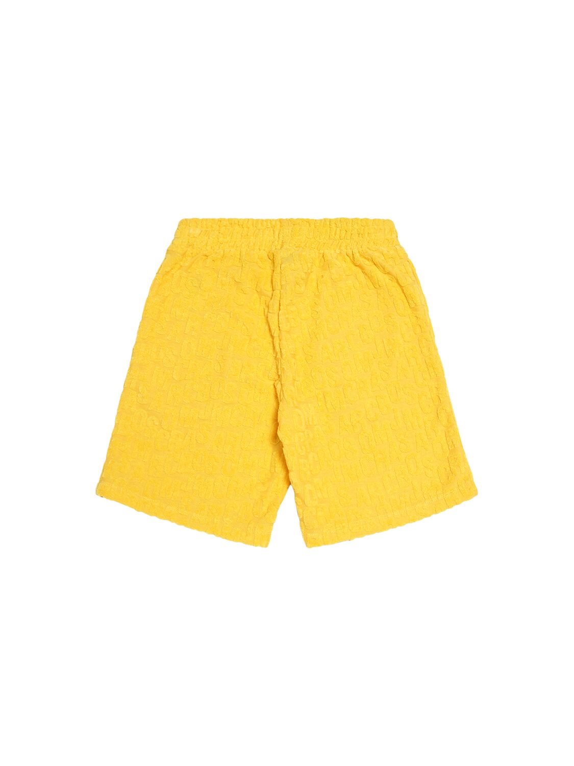 Shop Marc Jacobs Cotton Blend Terry Shorts In Yellow