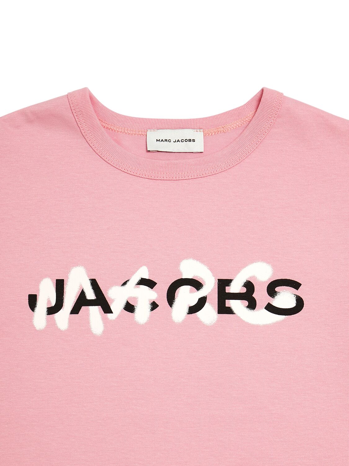 Shop Marc Jacobs Cotton Jersey T-shirt In 핑크