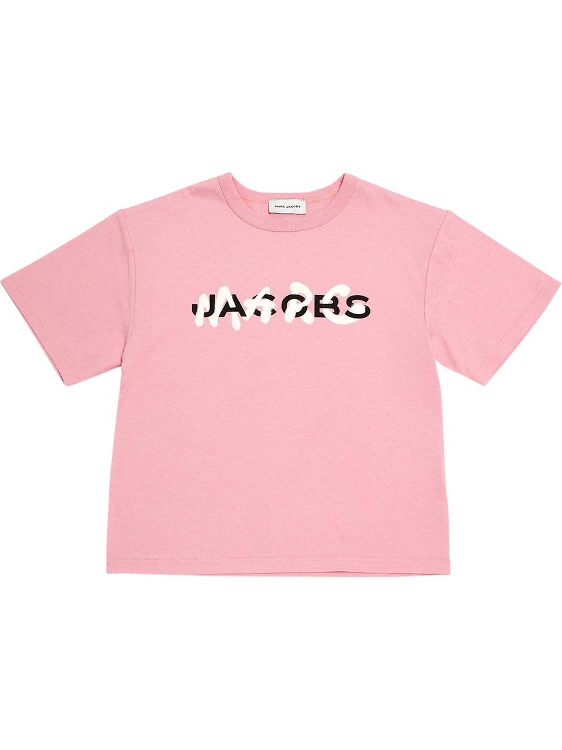 Marc Jacobs Kids' Cotton Jersey T-shirt In 핑크