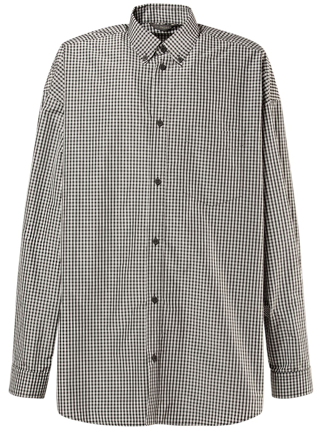 Image of Light Check Cotton Shirt