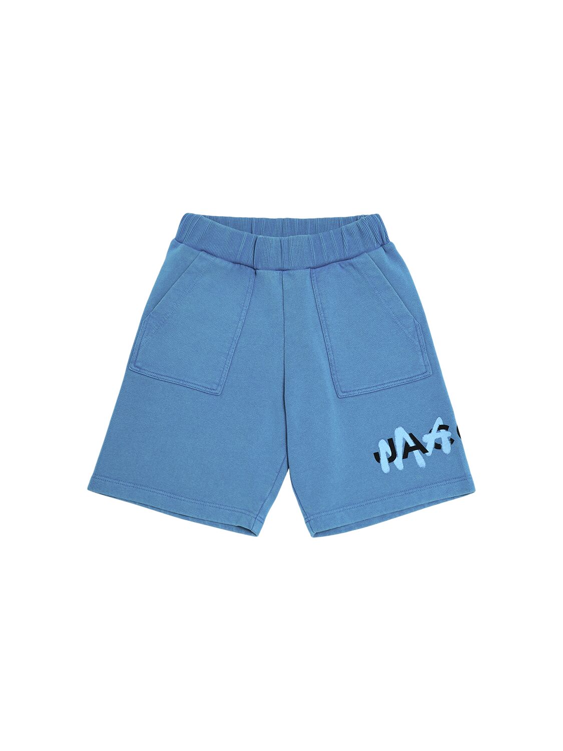 Marc Jacobs Kids' Cotton Sweat Shorts In Blue