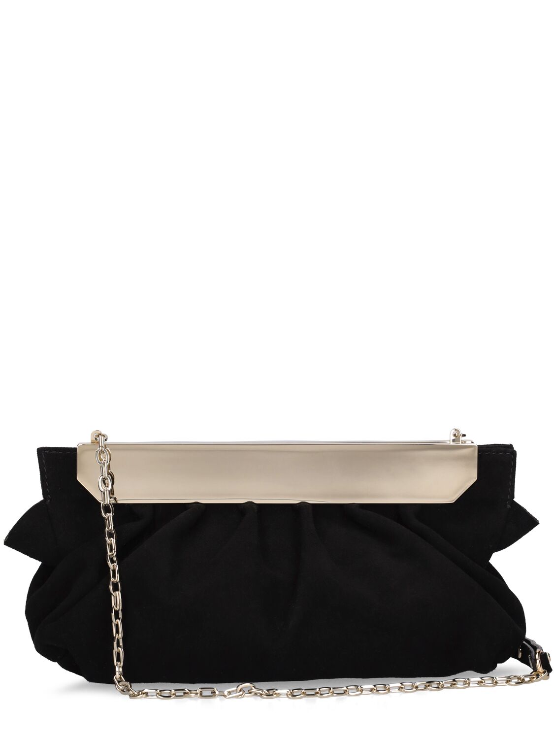 Shop Isabel Marant Small Luz Leather Clutch In Black