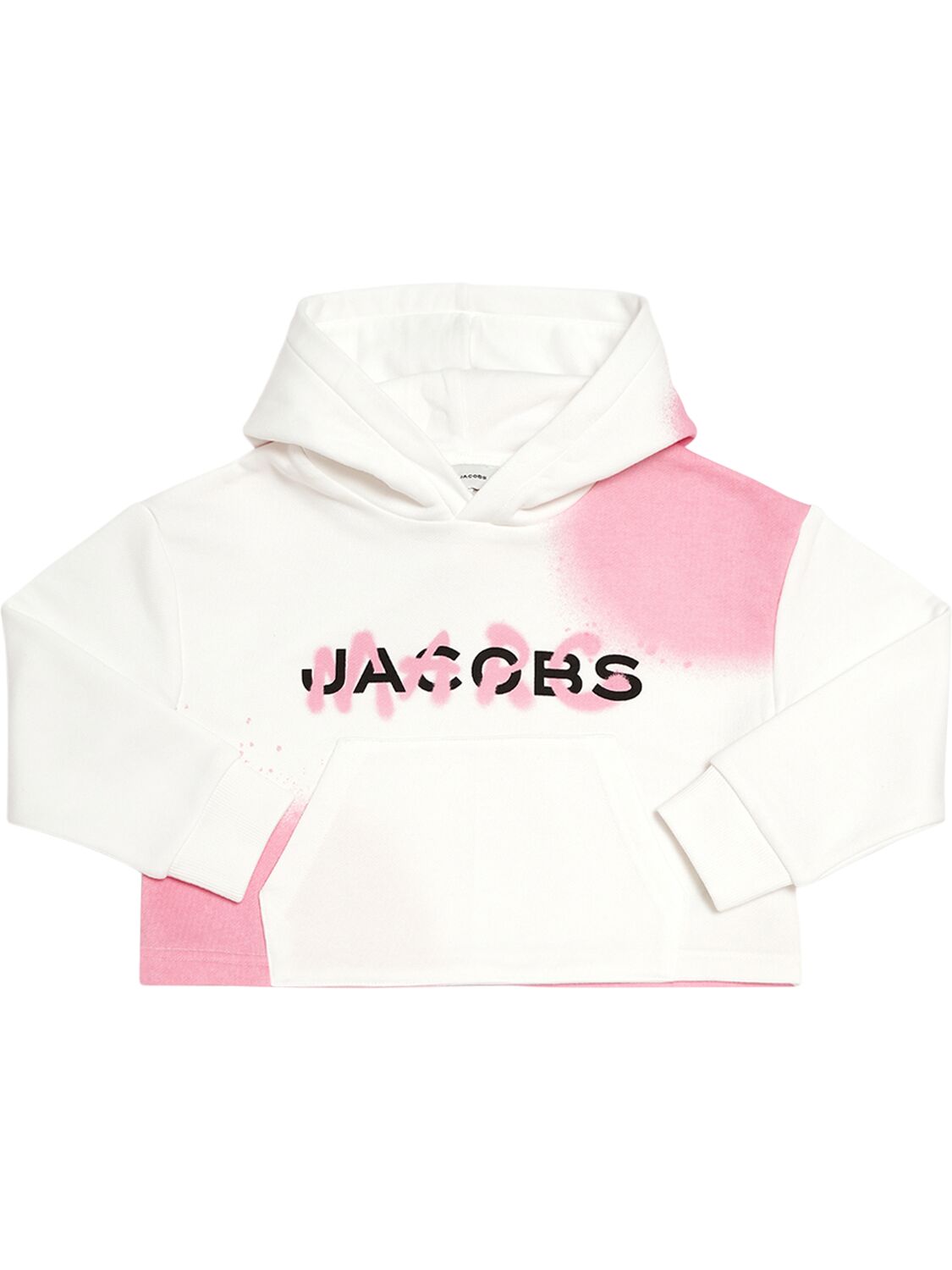 Marc Jacobs Kids' Cotton Blend Terry Sweatshirt In White
