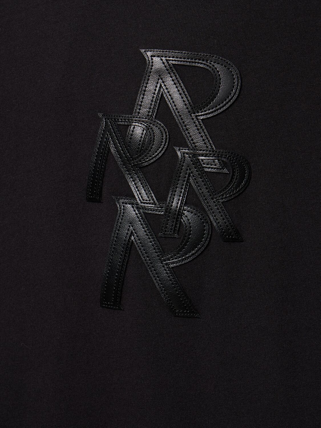Shop Represent Cotton T-shirt W/ Logo Appliqué In Black