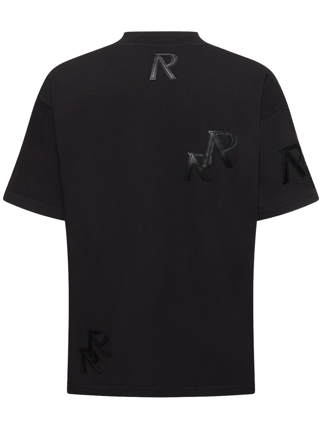 Shop Represent Cotton T-shirt W/ Logo Appliqué In Black