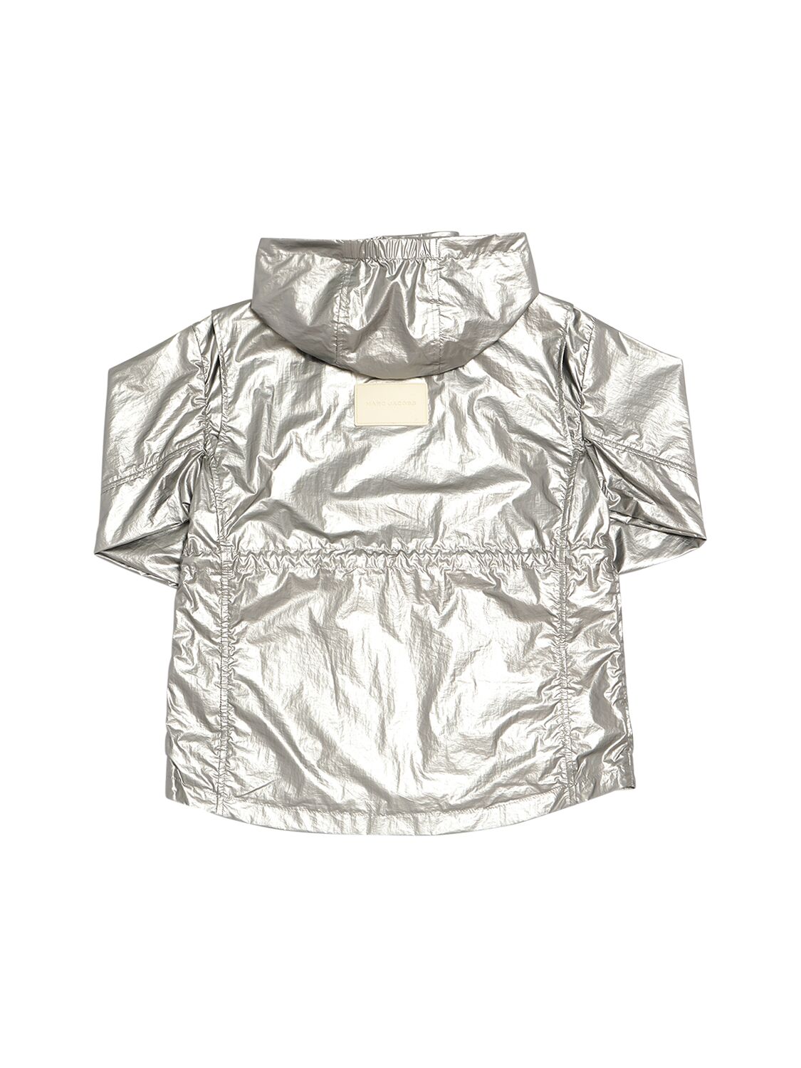 Shop Marc Jacobs Nylon Hooded Windbreaker In Silver