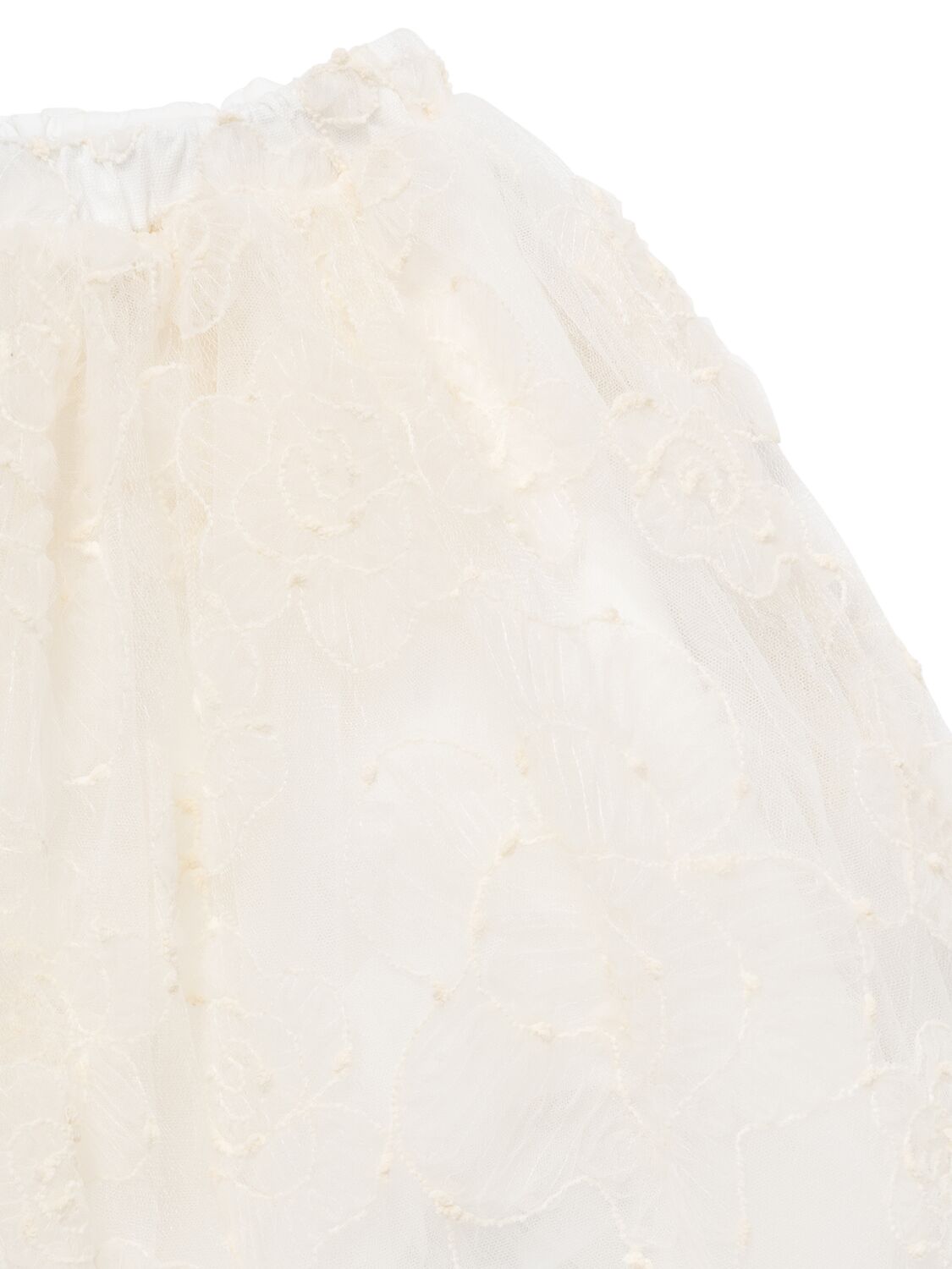 Shop Simonetta Embroidered Lace Skirt In Ivory