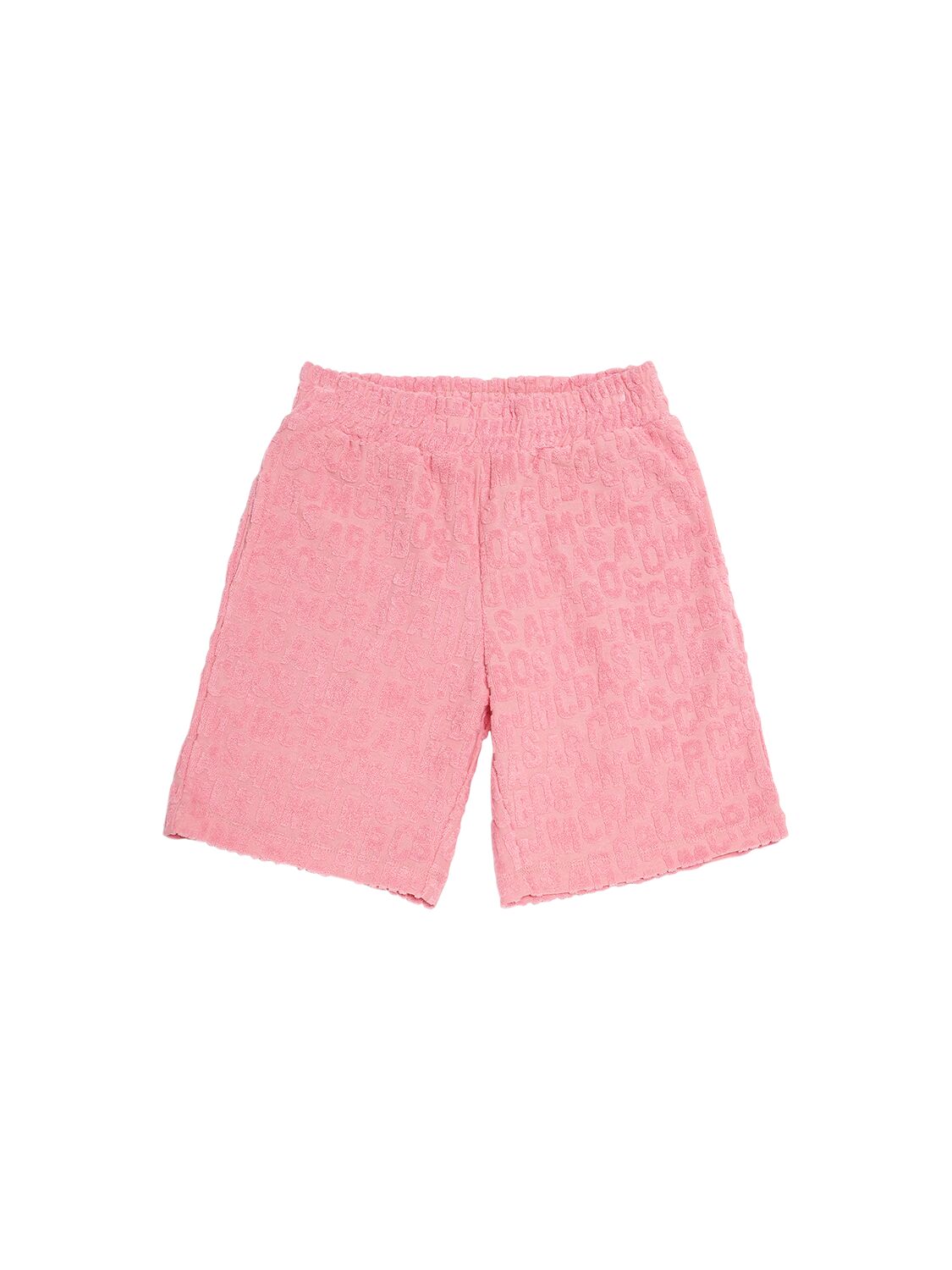Marc Jacobs Kids' 毛巾布百慕大短裤 In 핑크