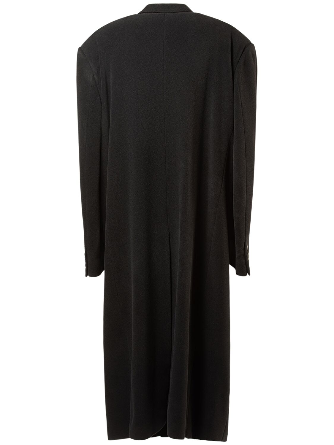Shop Balenciaga Oversize Cashmere Blend Coat In Black