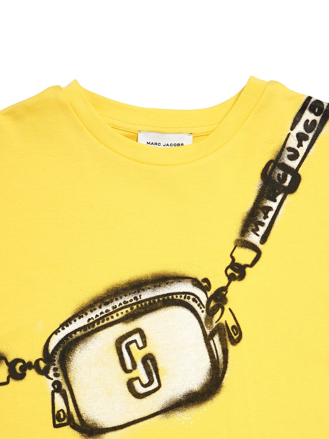 Shop Marc Jacobs Cotton Jersey Interlock T-shirt In Yellow