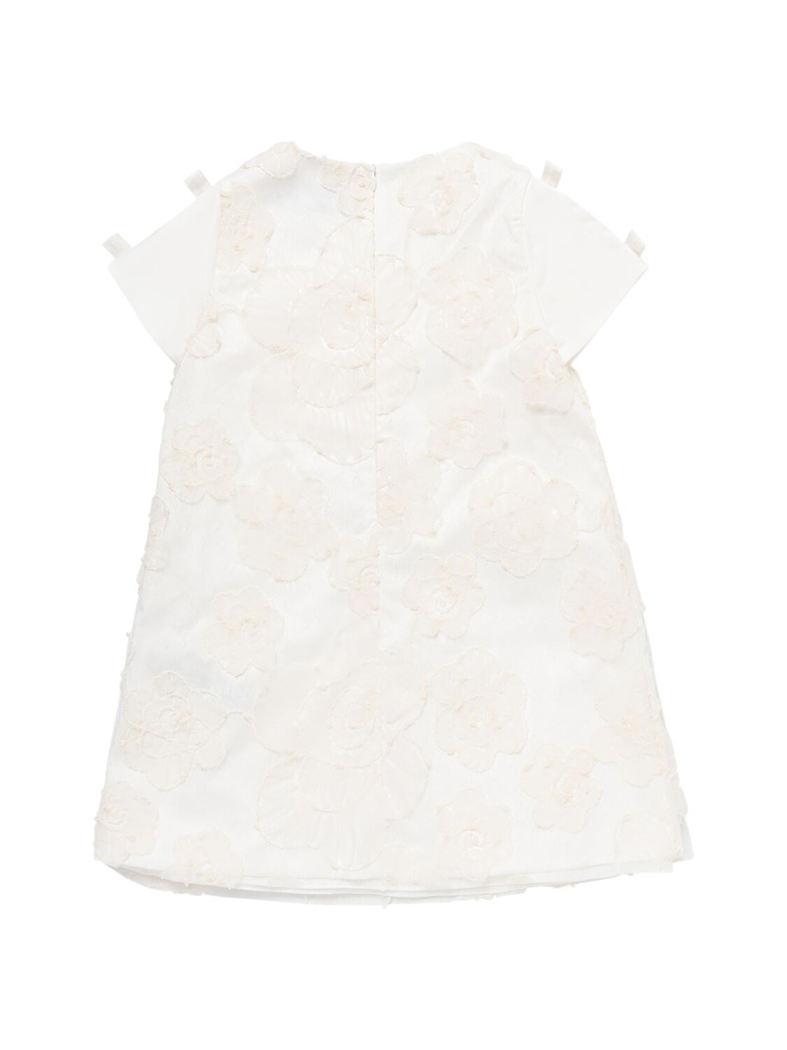 Shop Simonetta Embroidered Lace Dress In Ivory
