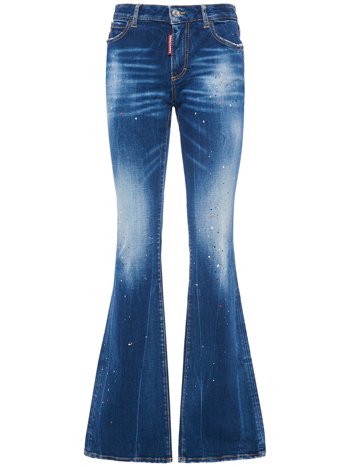 Dsquared2 Twiggy Midrise Denim Flared Jeans In Blue