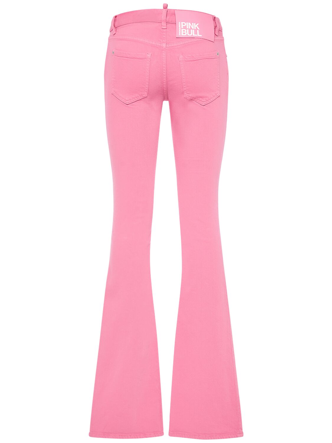 Shop Dsquared2 Denim Mid-rise Flared Jeans In Pink