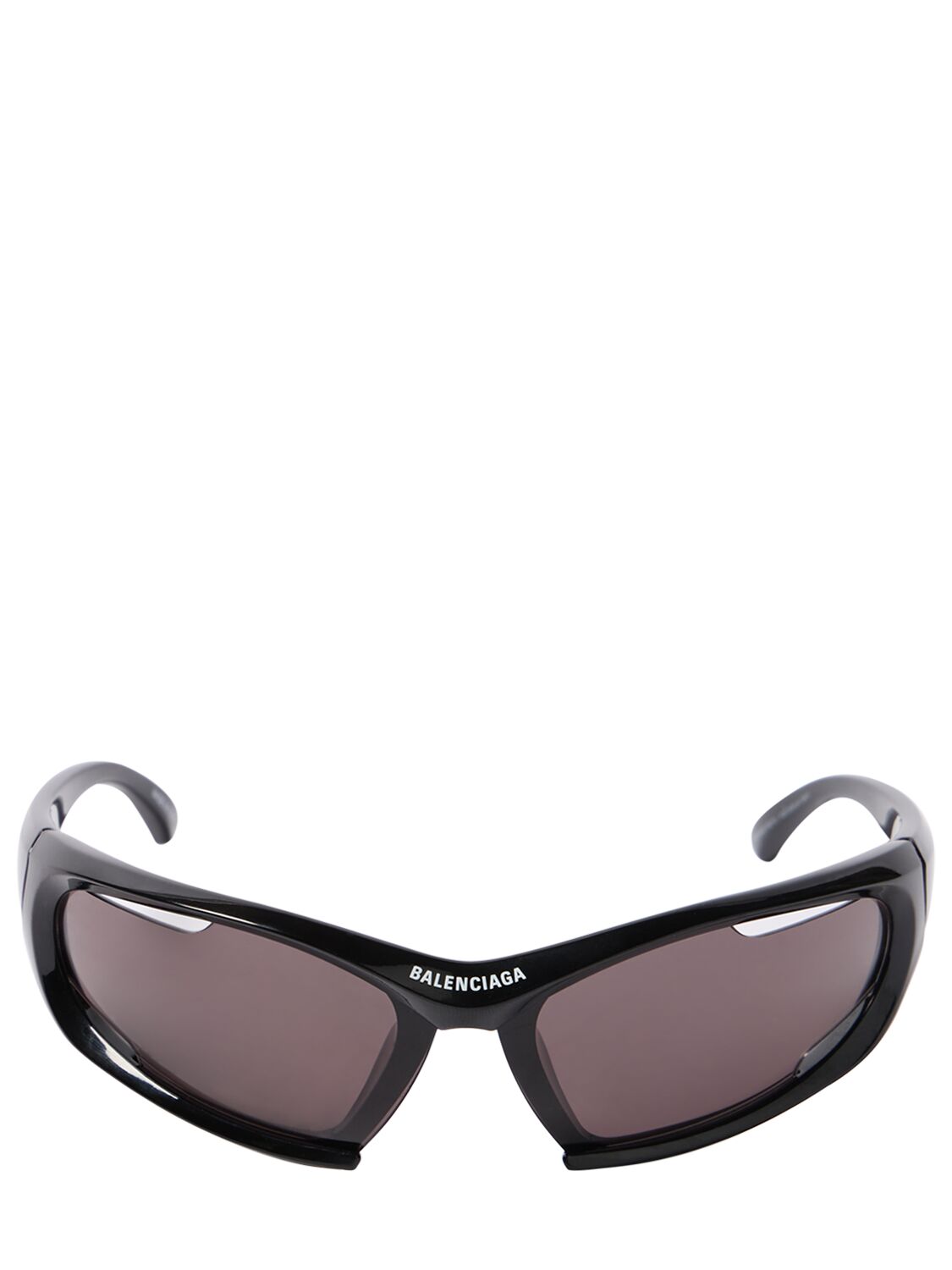 Balenciaga 0318s Dynamo Injected Sunglasses In Black