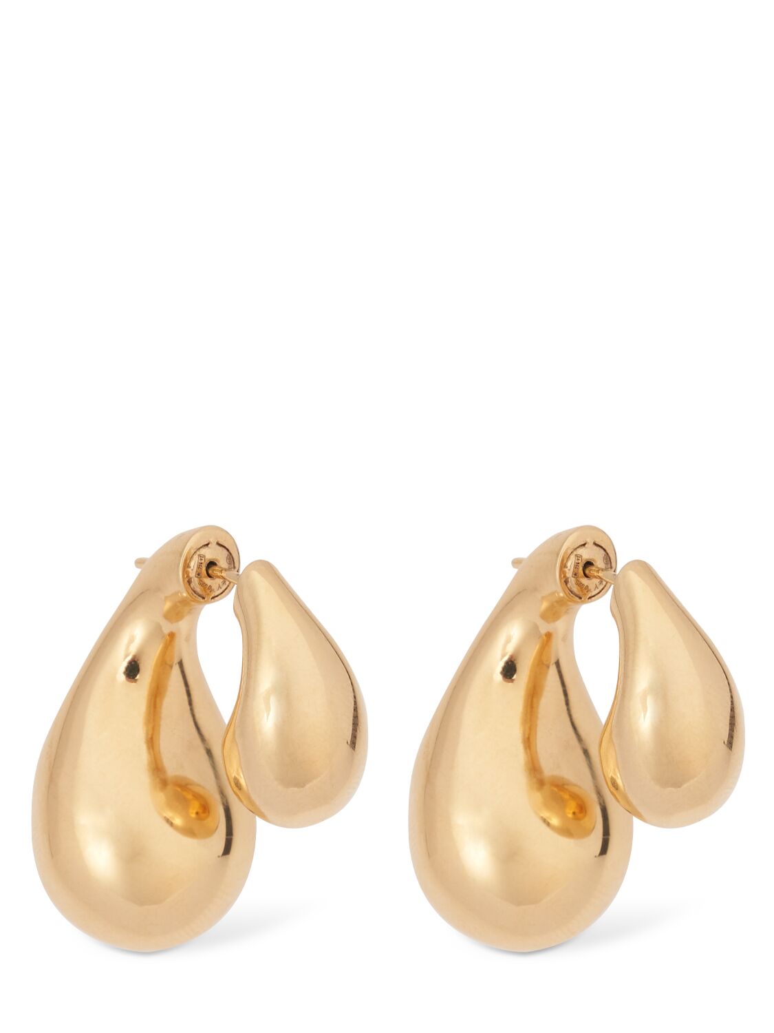 Shop Bottega Veneta Drop Sterling Silver Earrings In Gold