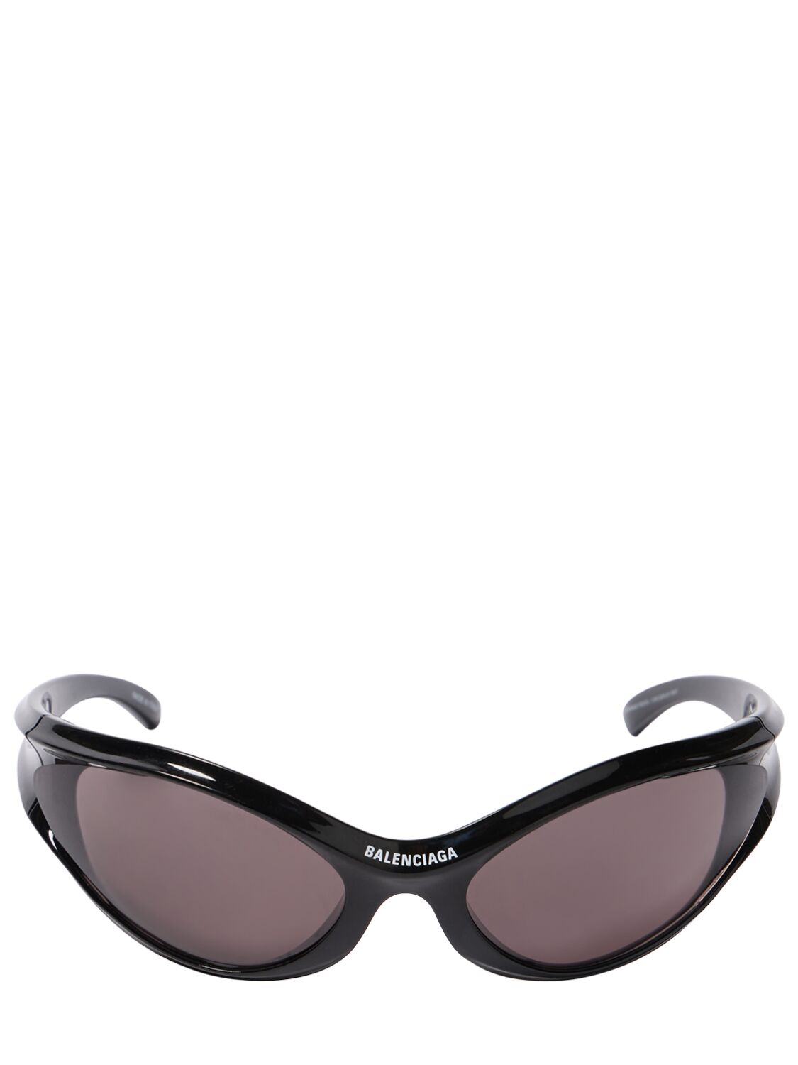 Balenciaga 0317s Dynamo Injected Sunglasses In Black