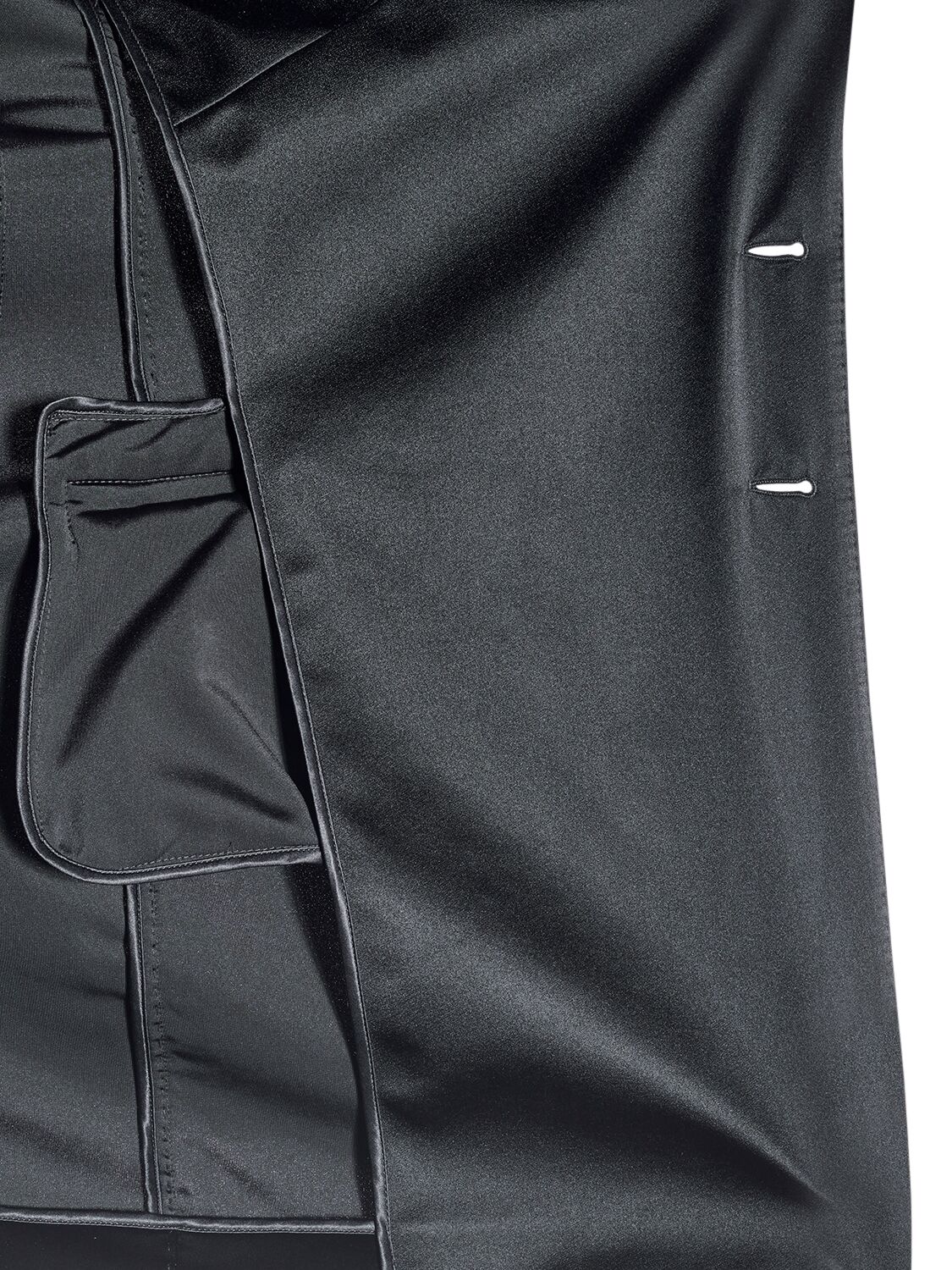Shop Dolce & Gabbana Stretch Velvet Double Breasted Jacket In Black