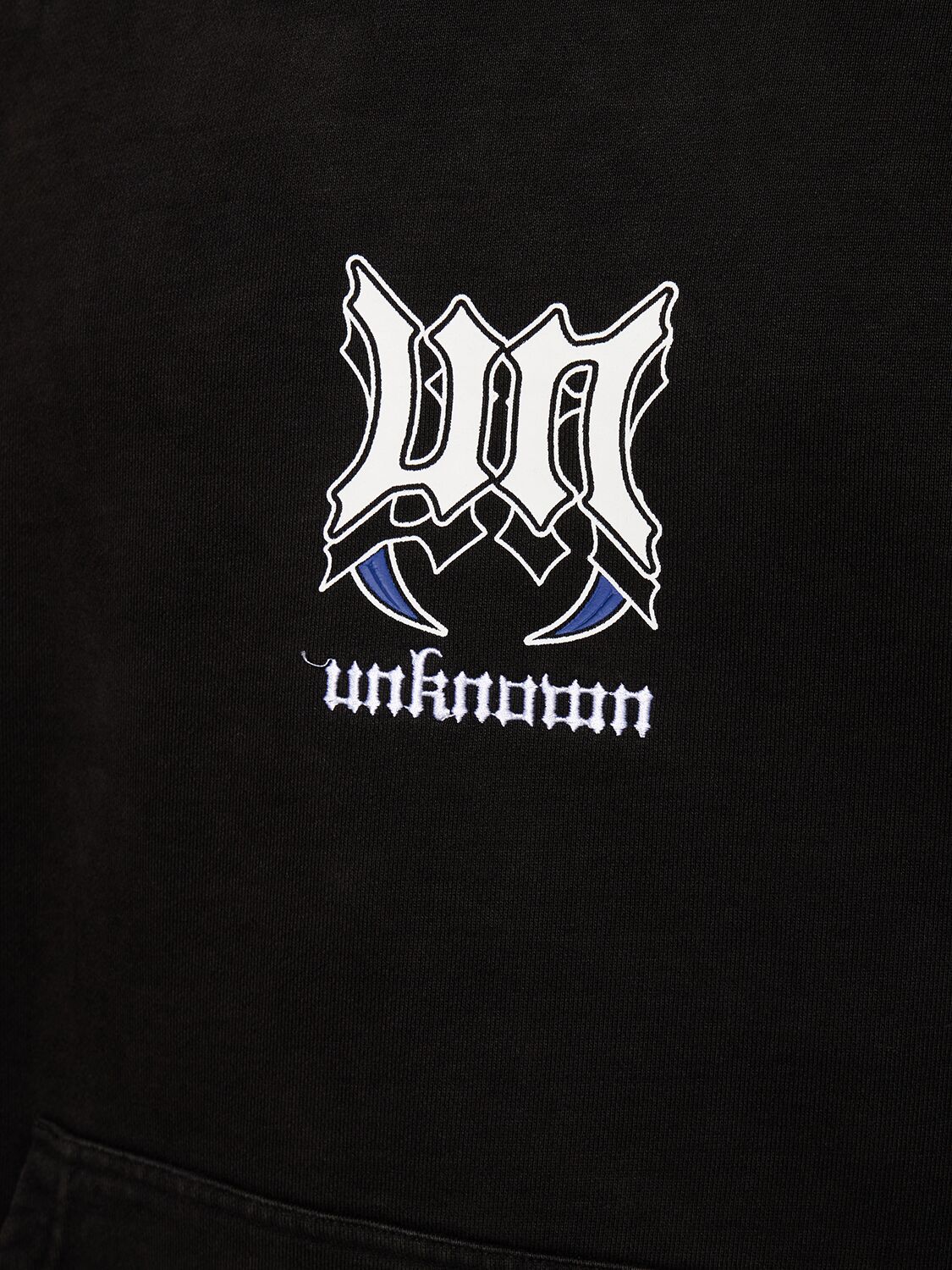 Shop Unknown Snake & Dagger Cotton Blend Hoodie In Black