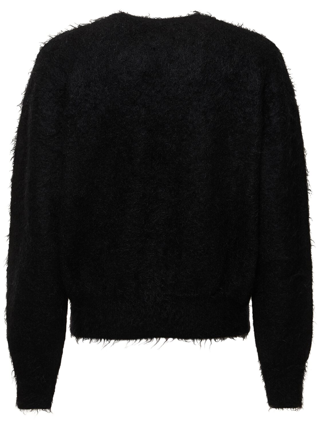 Shop Saint Michael Saint Mohair Blend Crewneck Sweater In Black