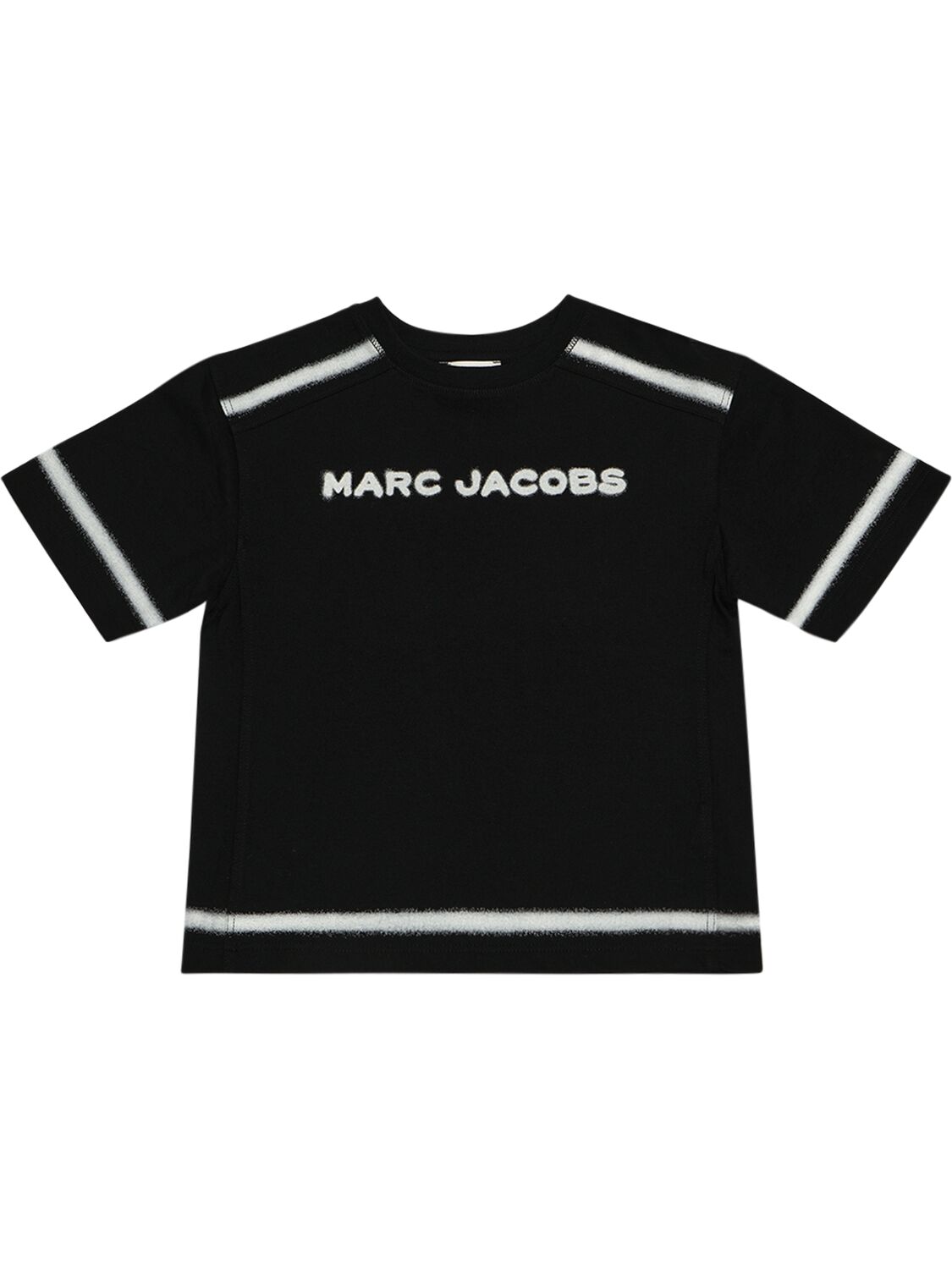 Marc Jacobs Kids' Organic Cotton Jersey T-shirt In Black
