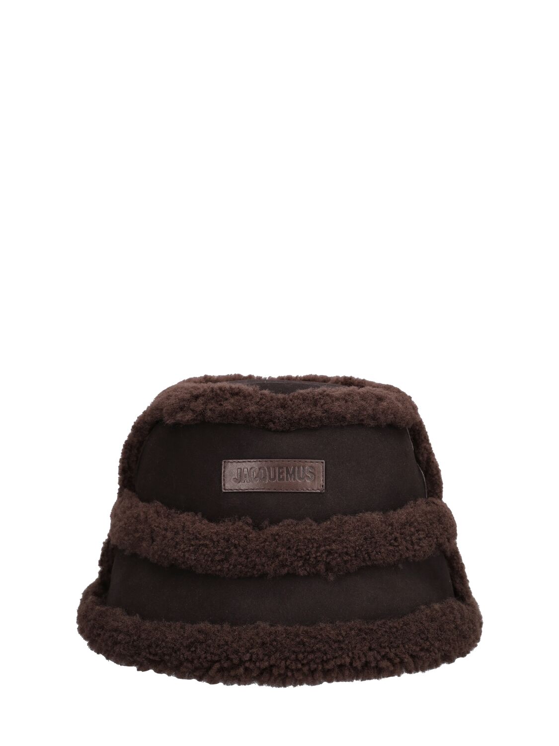 Jacquemus Le Bob Doux Bucket Hat In Dark Brown