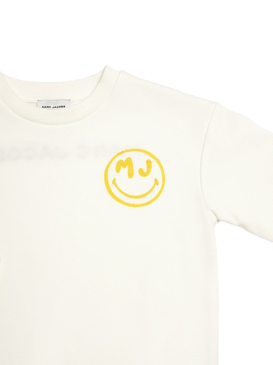 Shop Marc Jacobs Cotton Crewneck Sweatshirt In White